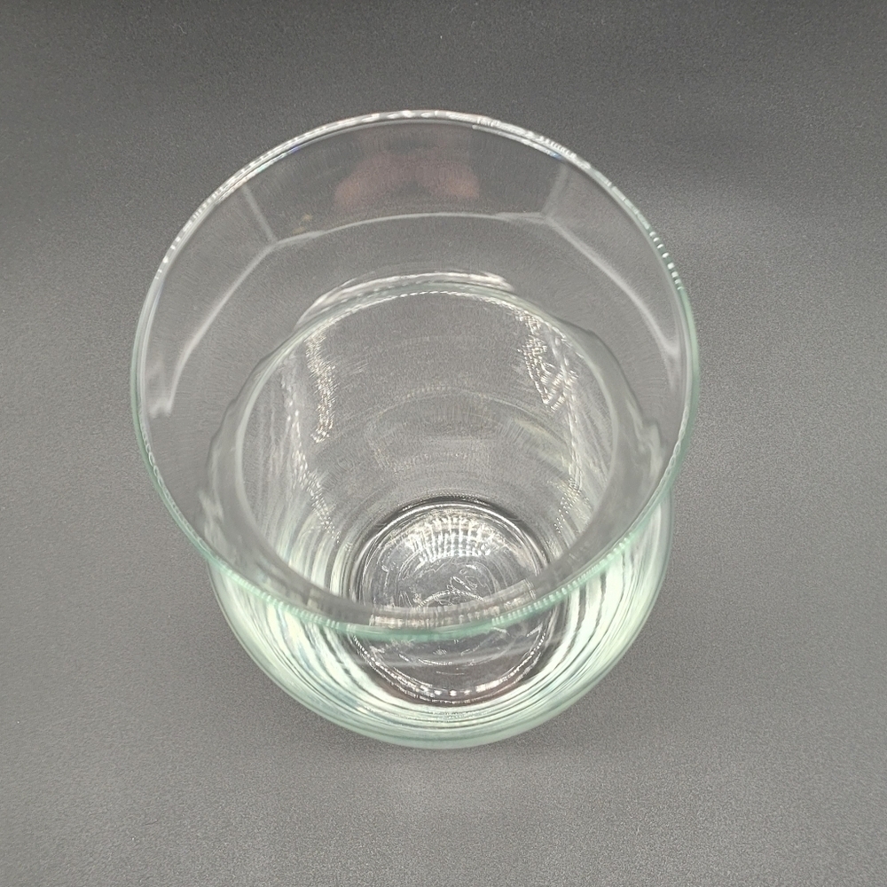 Clear Glass Flower Vase Waisted Flared Top​​​ - Picture 3 of 5